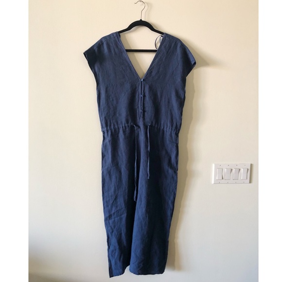 NWOT cloth & stone linen jumpsuit XS - Picture 2 of 8